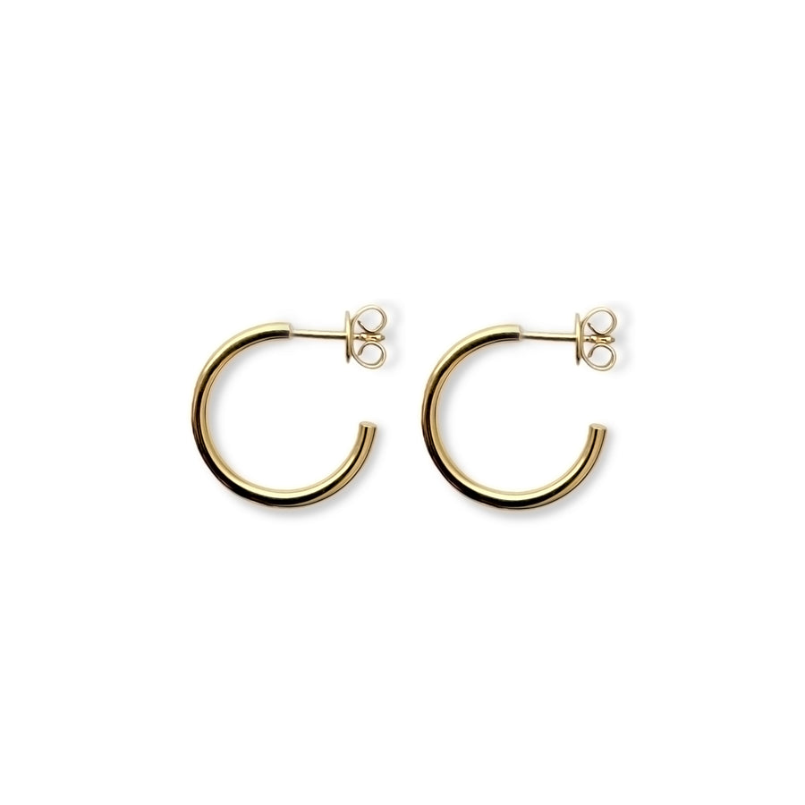 boucle d'oreille anneau or vermeil - alt paris- bijoux unisexes fabriqués en france